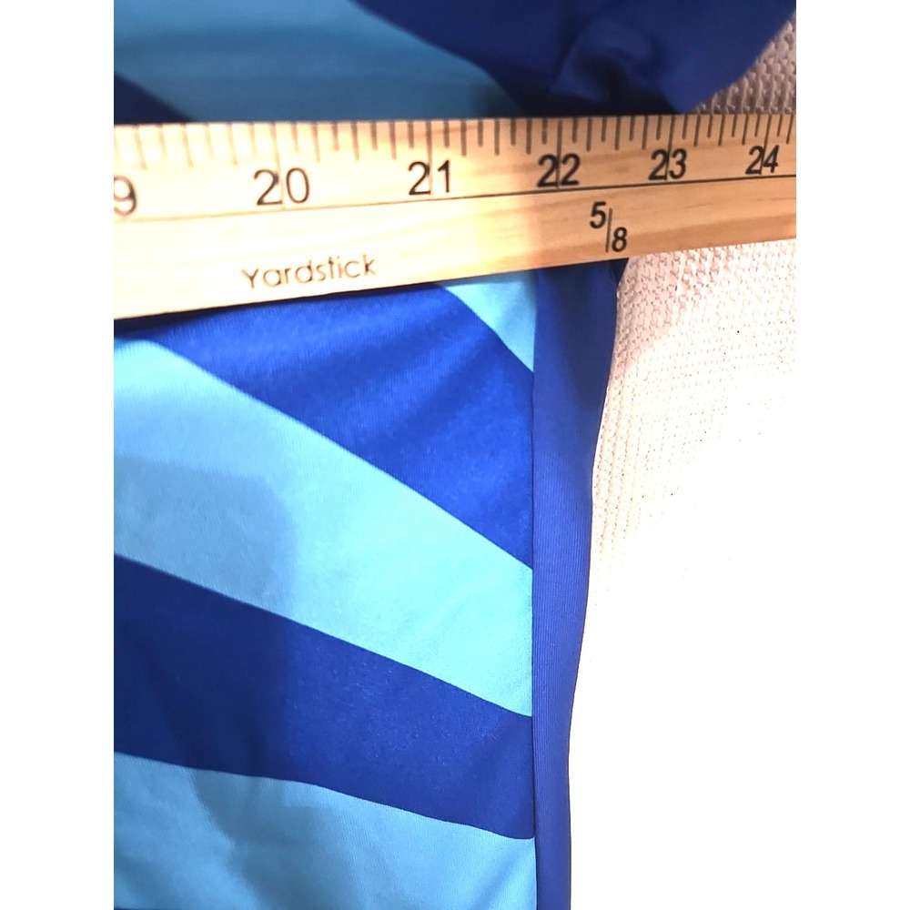 Adidas Men's Large Aeroready Shirt Blue Training Tee Moisture Wicking 3‎ Stripes - Picture 5 of 12